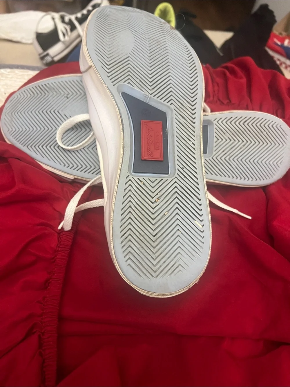 Low-Top Canvas Sneakers in White